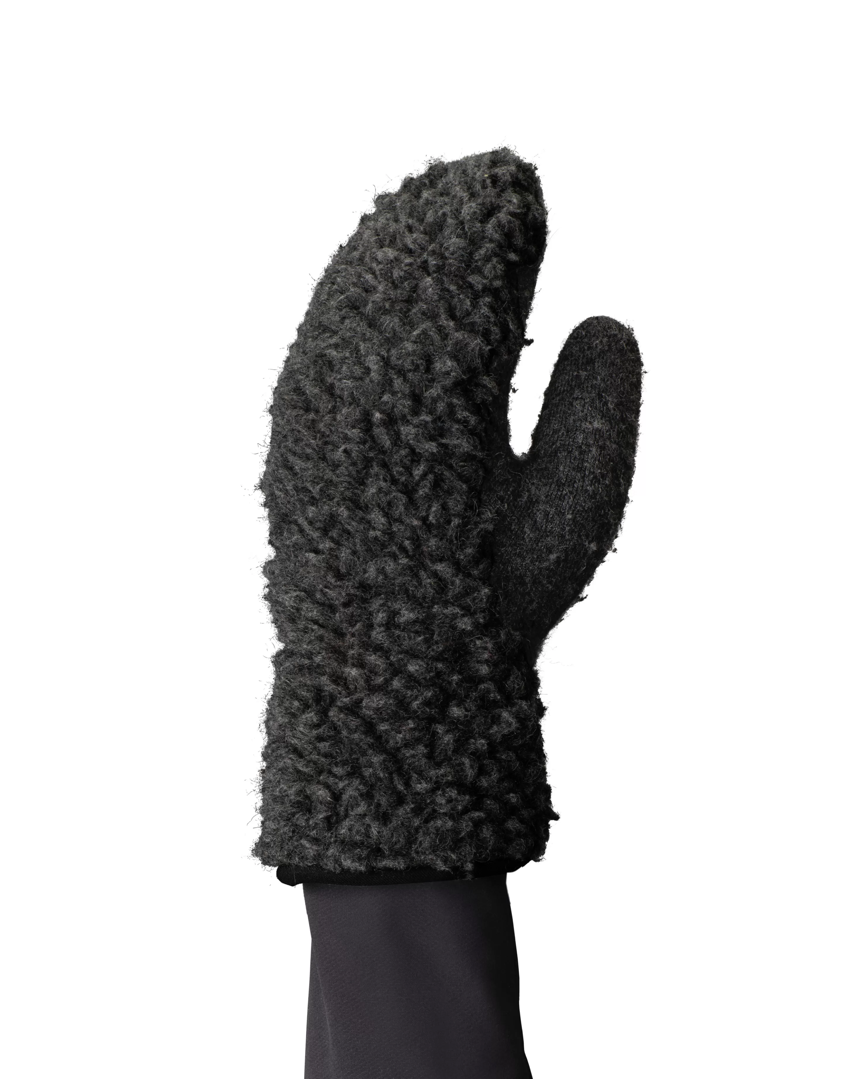 Norrøna /29 Wool Pile Liner Mittens Caviar Black Clearance