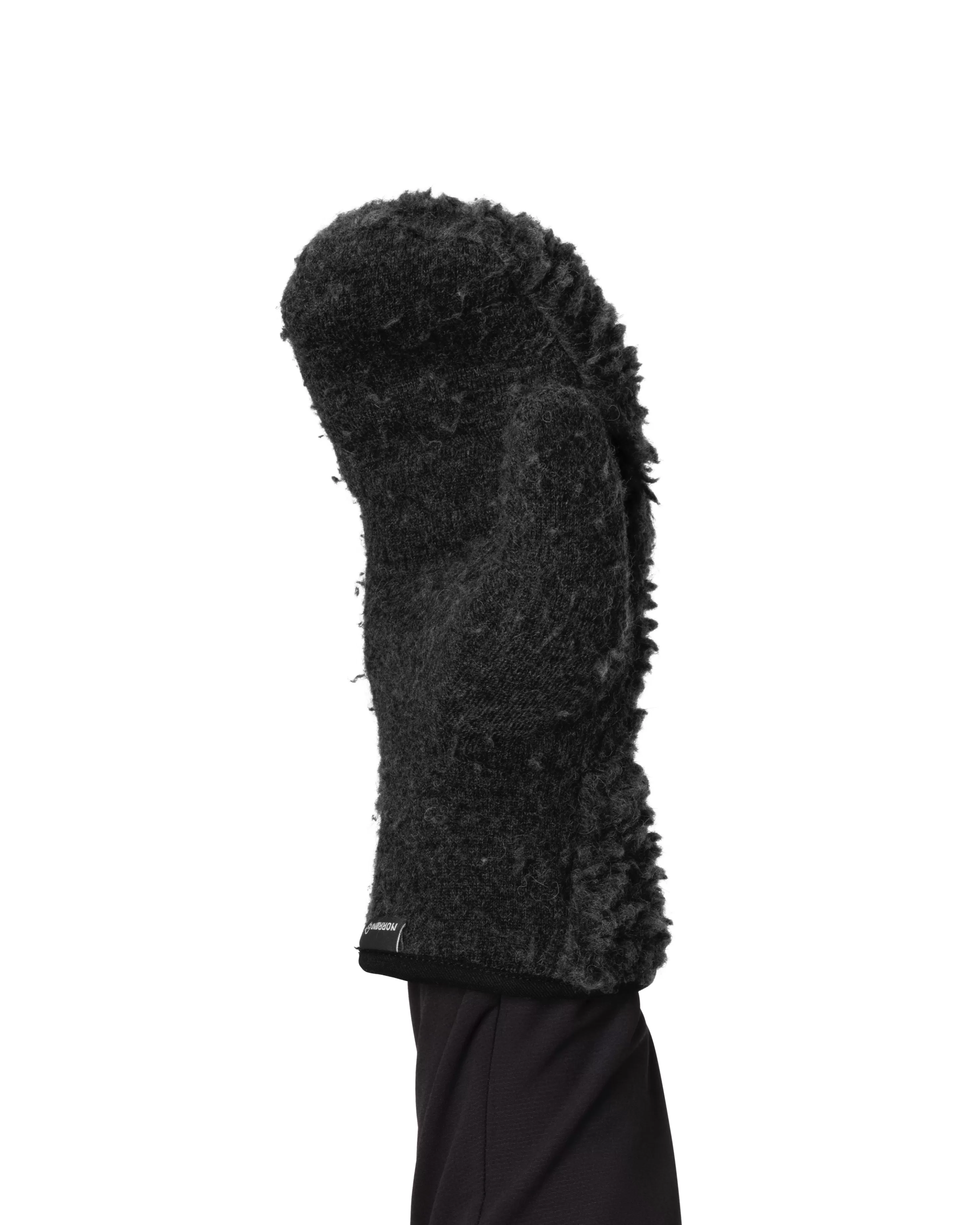 Norrøna /29 Wool Pile Liner Mittens Caviar Black Clearance