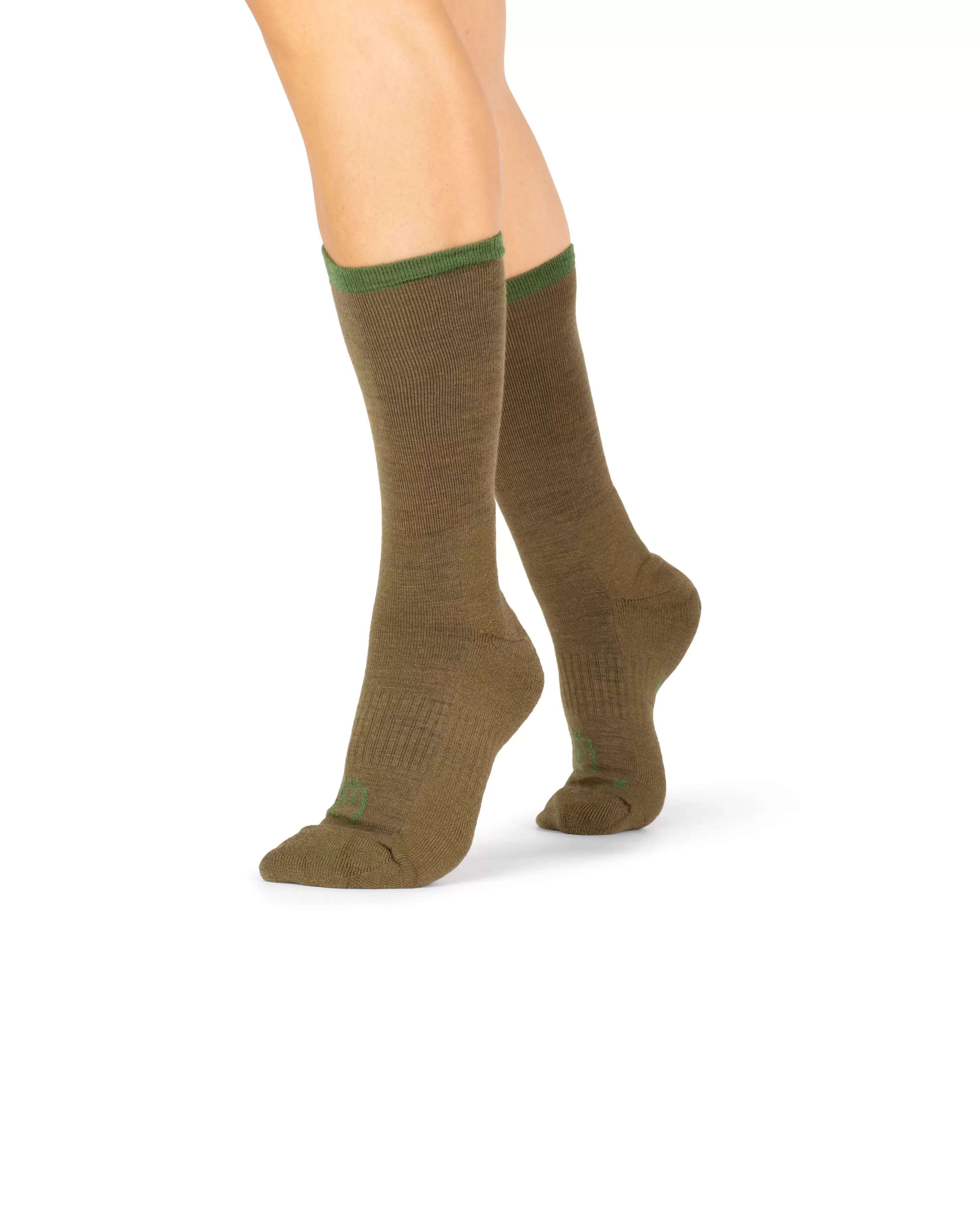 Norrøna Finnskogen Mid Weight Merino Socks Dark Olive Flash Sale