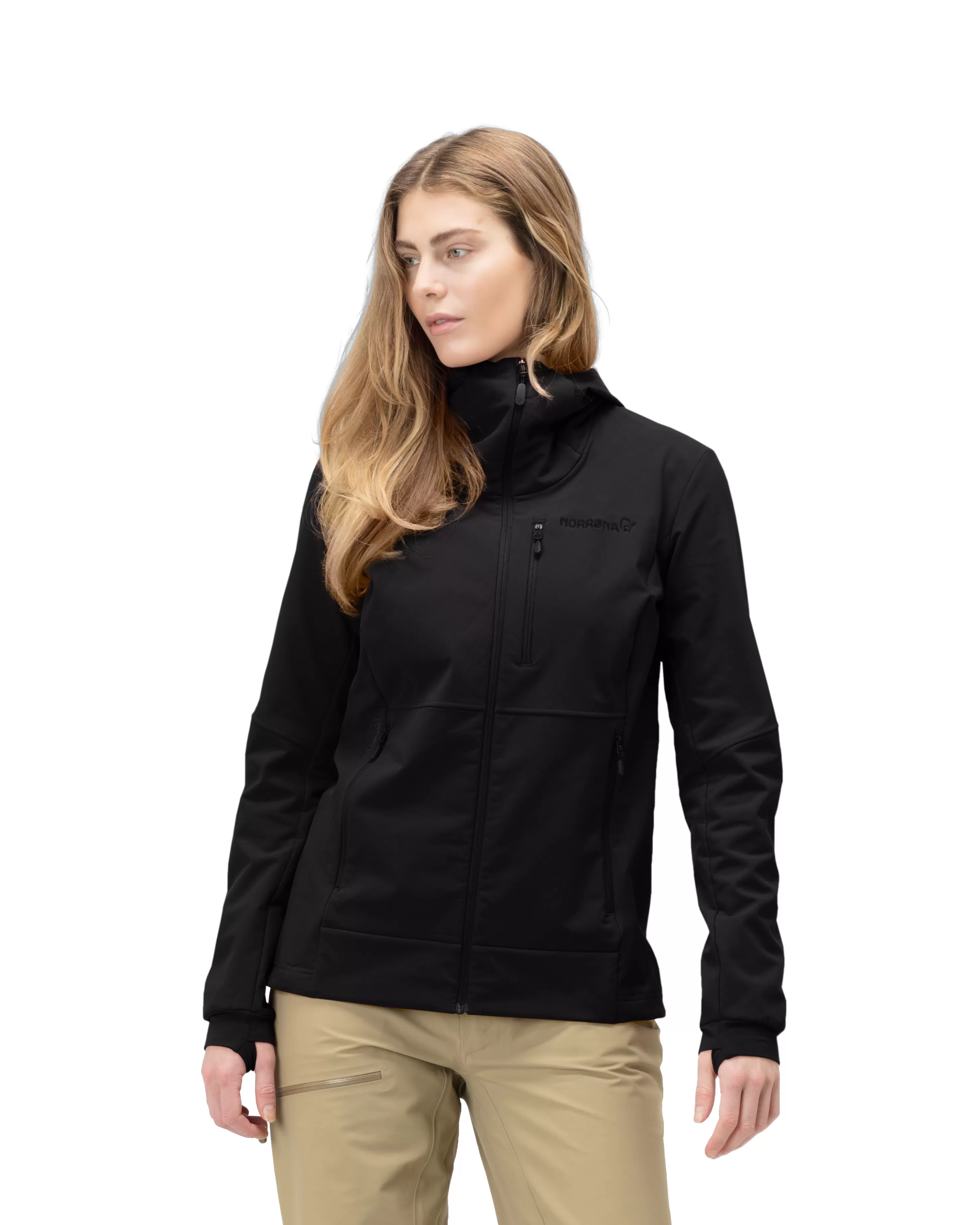 Norrøna Lofoten Hiloflex200 Hood W's Caviar Black Flash Sale