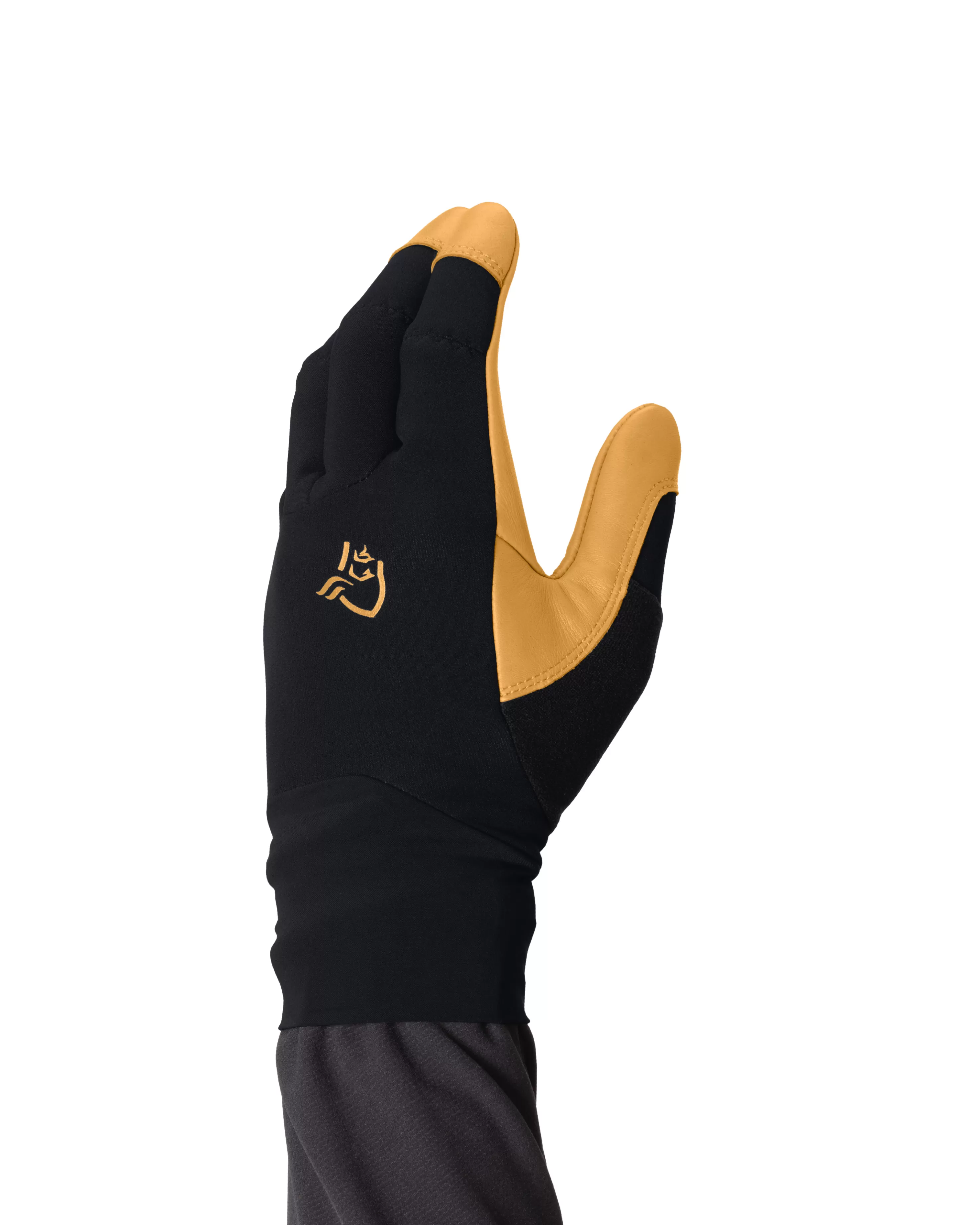 Norrøna Lyngen Infinium Leather Gloves Caviar Black Shop