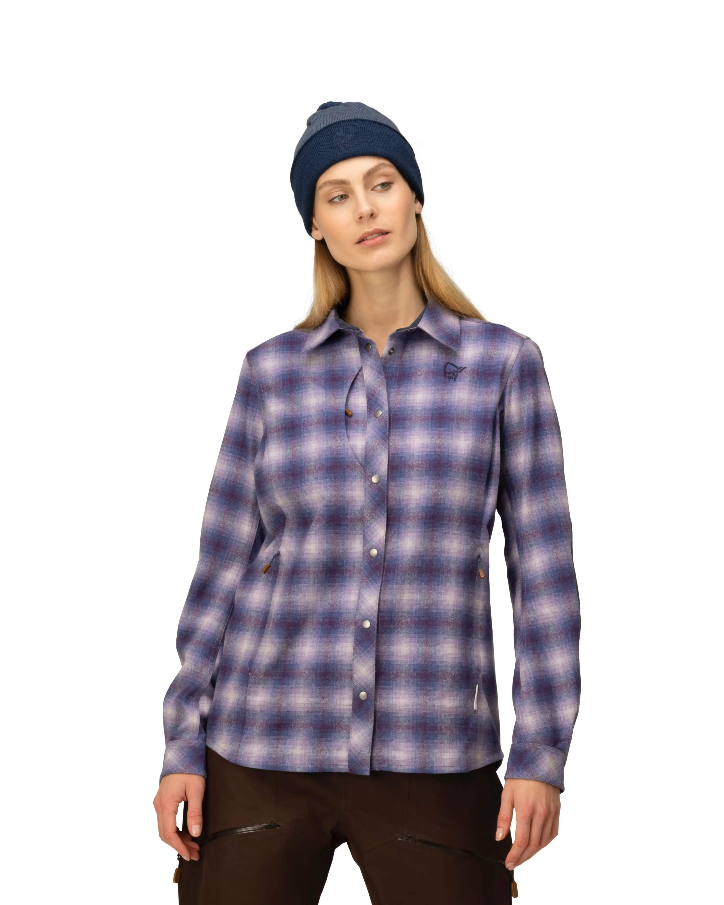 Norrøna Tamok Wool Shirt W's Grape Shake Hot