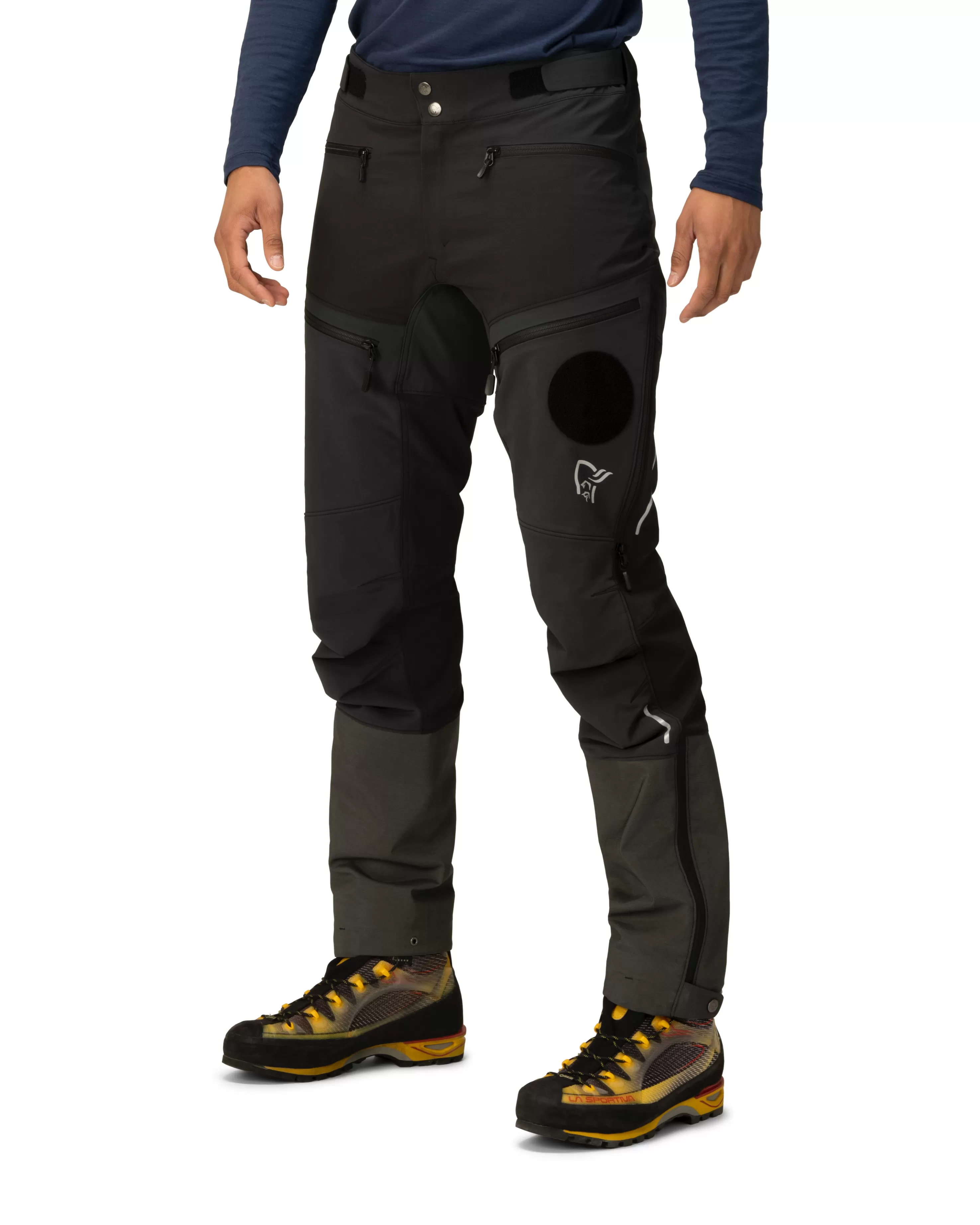 Norrøna Trollveggen Flex1 Rescue Pants M's Caviar Black New