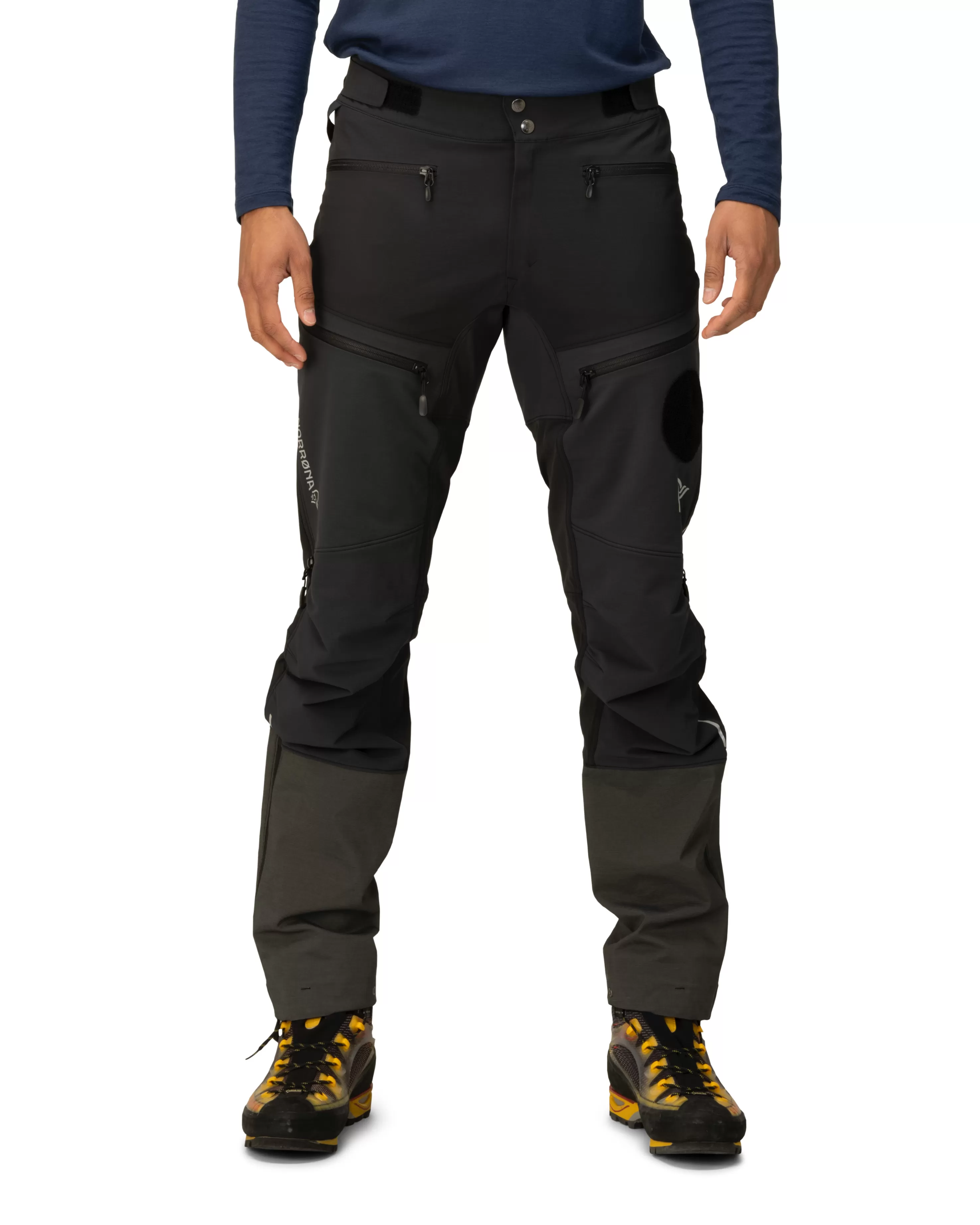 Norrøna Trollveggen Flex1 Rescue Pants M's Caviar Black New